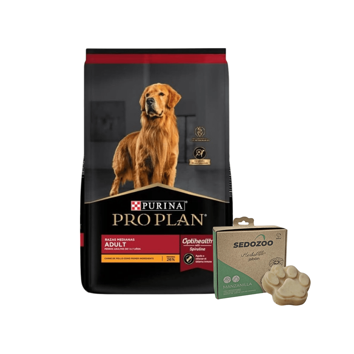 Pack Pro Plan Adulto Optihealth Razas Medianas 13kg + Jabón - FridaPets - Perro - Alimento - Seco - Pro Plan