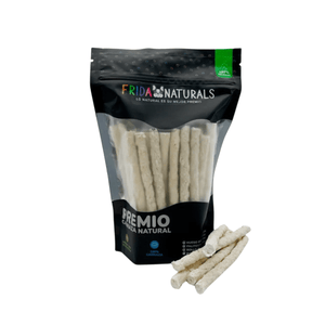 Palitos de Carnaza Natural Frida Naturals 4 - 5″ (10 - 12 cm) | Paquete de 40 Piezas - FridaPets - Perro - Snacks - Frida Naturals