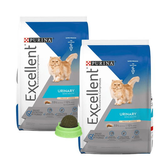 Paquete 2 Croquetas Excellent Gato Urinary 7.5 Kg + Regalo - FridaPets - Gato - Alimento - Seco - Excellent