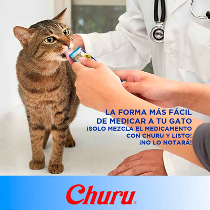 PAQUETE 20 PZ DE PREMIOS CHURUS PARA GATO ATÚN CON VIEIRAS + REGALO - FridaPets - Gato - Alimento - Húmedo - INABA