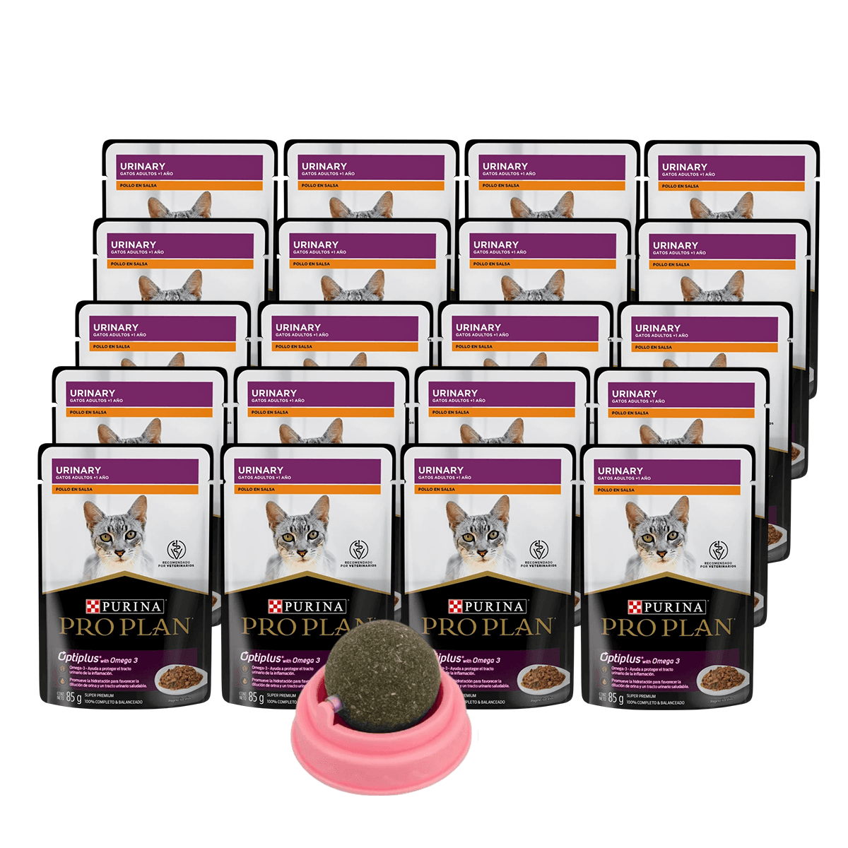 Paquete 20 Sobres De 85G Proplan Gato Urinary + Regalo juguete para gato - FridaPets - Gato - Alimento - Húmedo - ProPlan