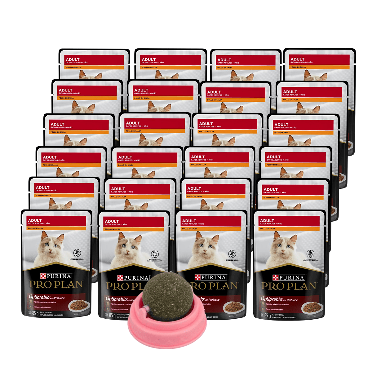 PAQUETE 24 SOBRES DE 85G PROPLAN GATO ADULTO POLLO + REGALO - FridaPets - Gato - Alimento - Húmedo - ProPlan