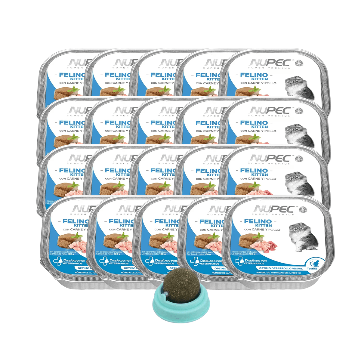 Paquete Nupec Alimento Húmedo Kitten + Regalo Juguete Para Gato - FridaPets - Gato - Alimento - Húmedo - Nupec