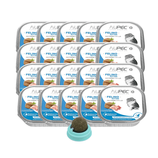 Paquete Nupec Alimento Húmedo Kitten + Regalo Juguete Para Gato - FridaPets - Gato - Alimento - Húmedo - Nupec