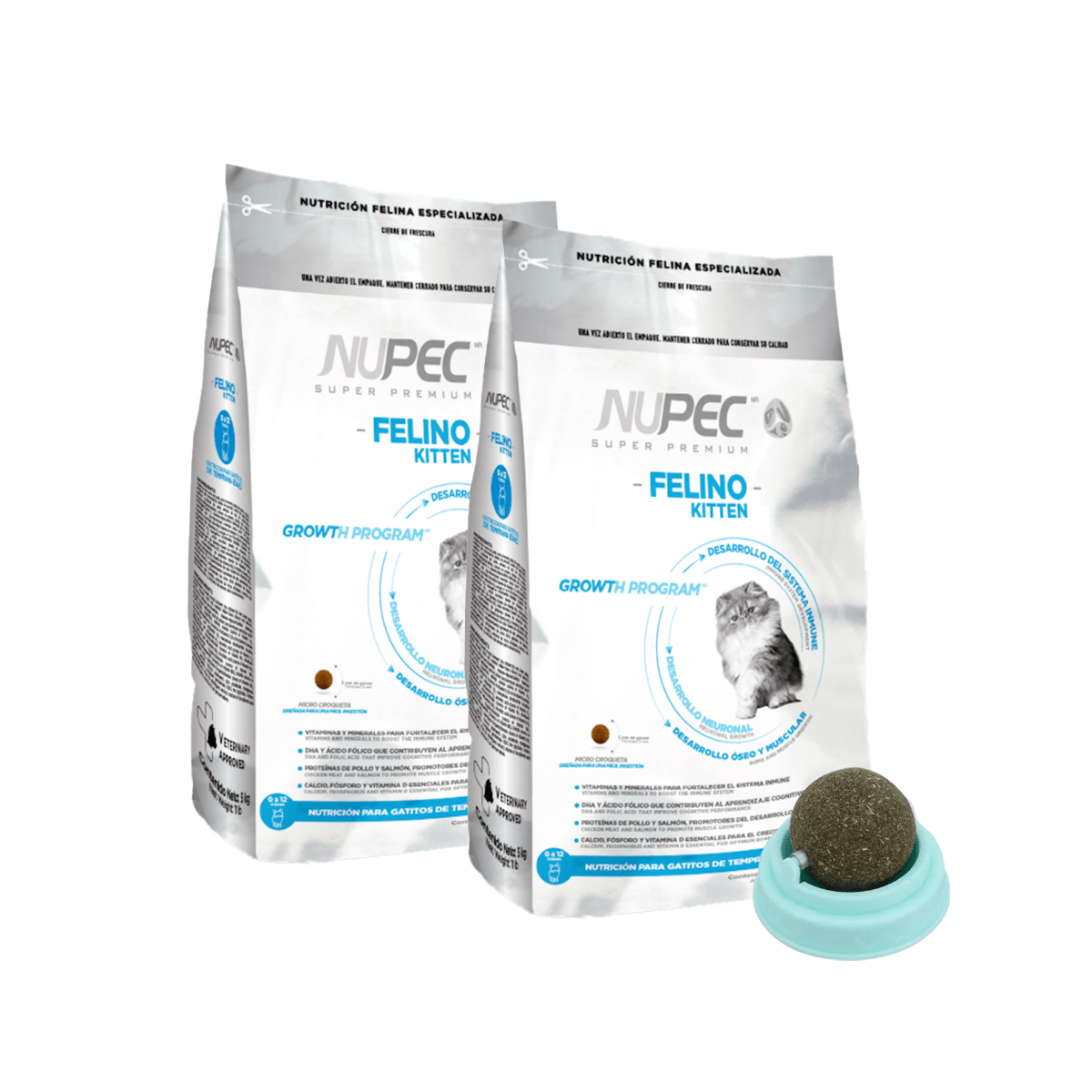 Paquete Nupec Felino Kitten 3kg + Regalo bolita catnip - FridaPets - Gato - Alimento - Seco - FridaPets