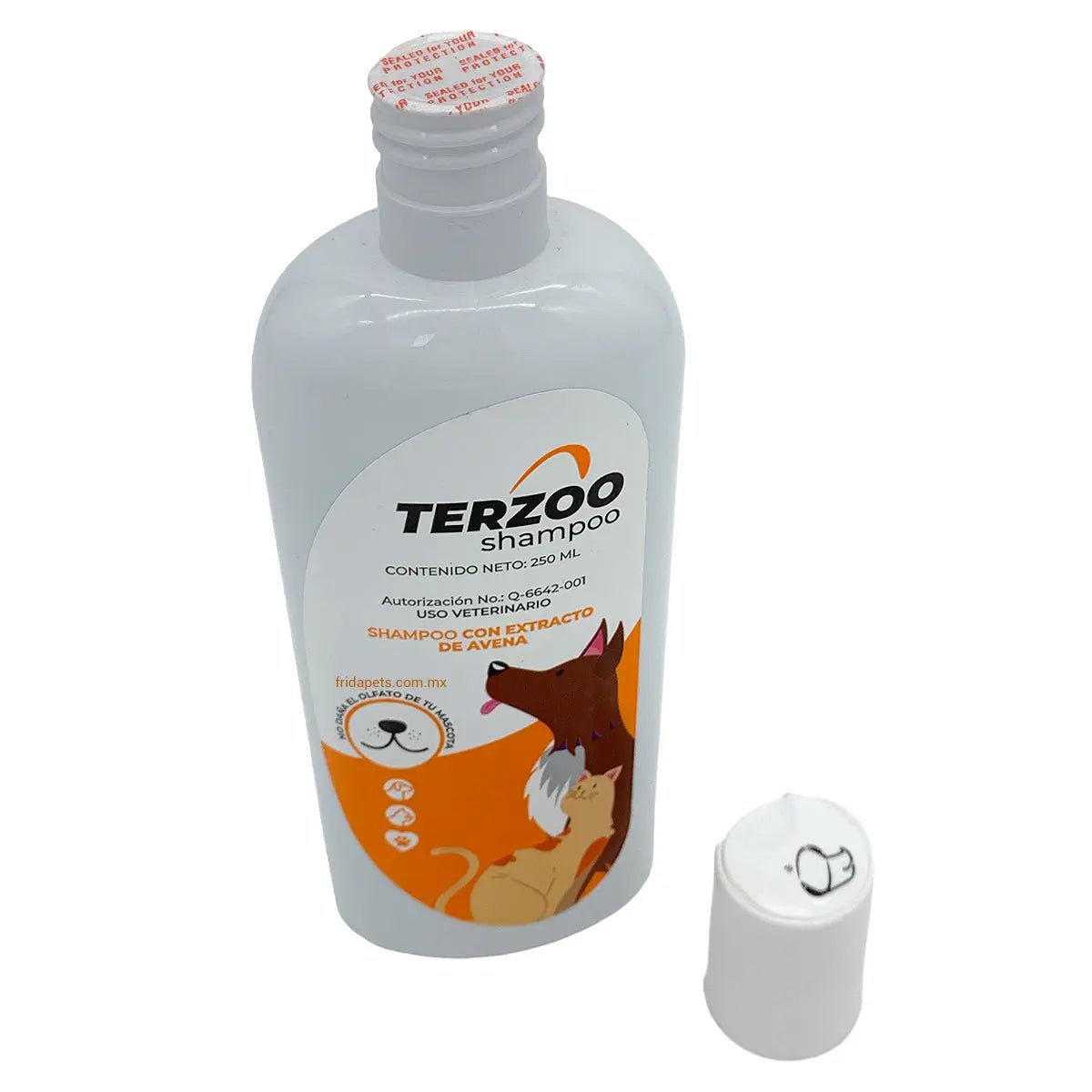 Shampoo Para Perros Gatos Terzoo Con Extracto De Avena 250ml - FridaPets - Perro - Salud y bienestar - Halvet
