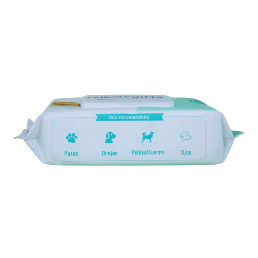 Costado del paquete Frida Wipes