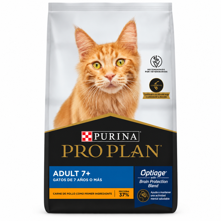 Bolsa de Purina Pro Plan Adult 7+ con OptiAge para gatos de 7 años o más