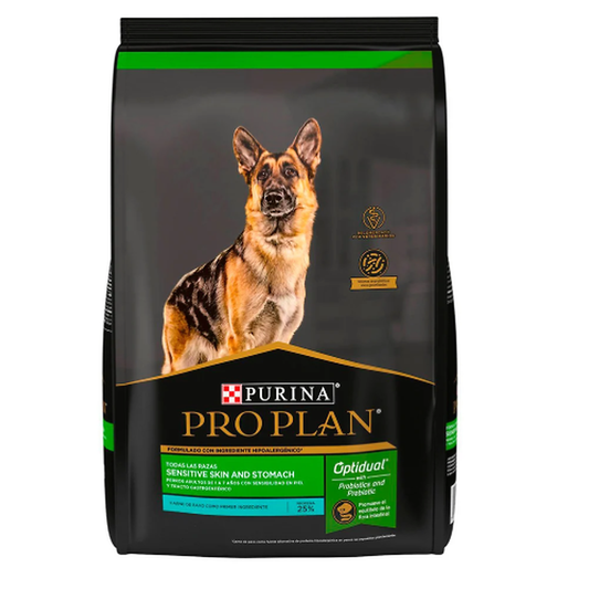 Bolsa de Purina Pro Plan Sensitive Skin & Stomach con OptiDual para perros adultos