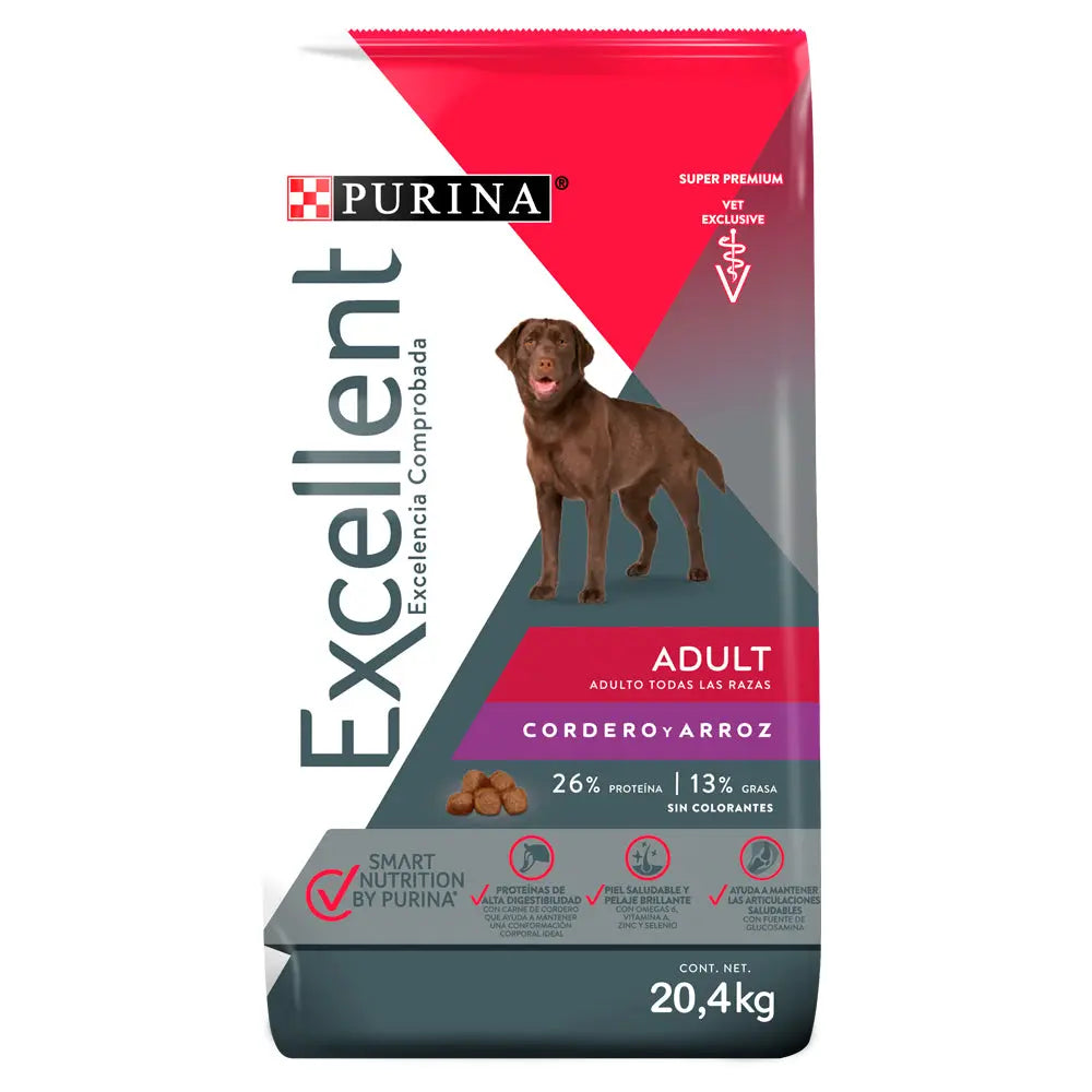 EXCELLENT ADULTO CORDERO RAZAS MEDIANAS Y GRANDES 20.4KG FridaPets