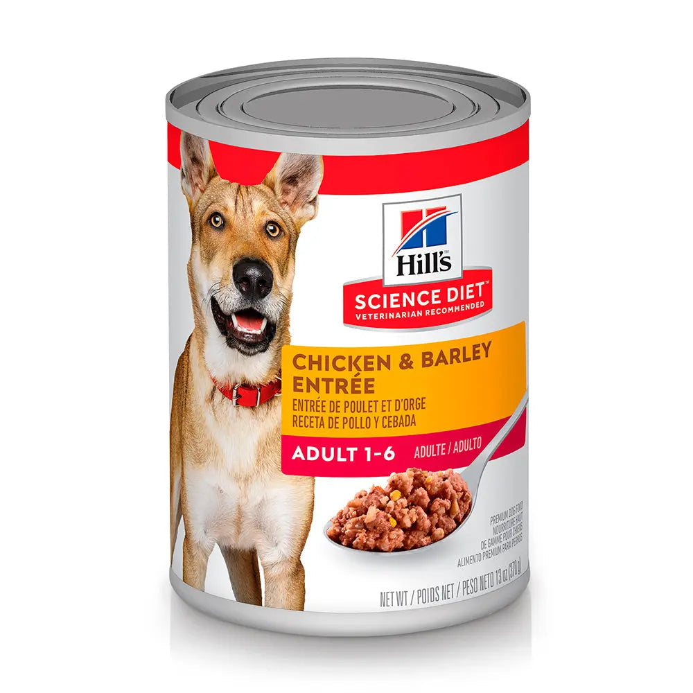 Hill's Science Diet Adult pollo y cebada alimento húmedo para perros adultos 370 g FridaPets
