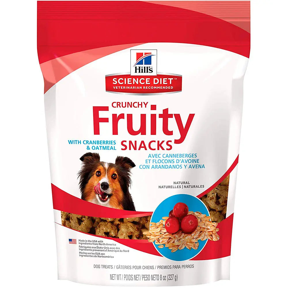 Hill's Science Diet crunchy fruity premios saludables con arándano y avena para perros 227 g FridaPets