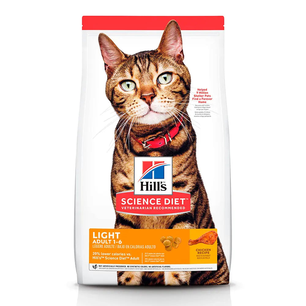 Hill's Science Diet Alimento para Gato Adulto Seco Original Light FridaPets