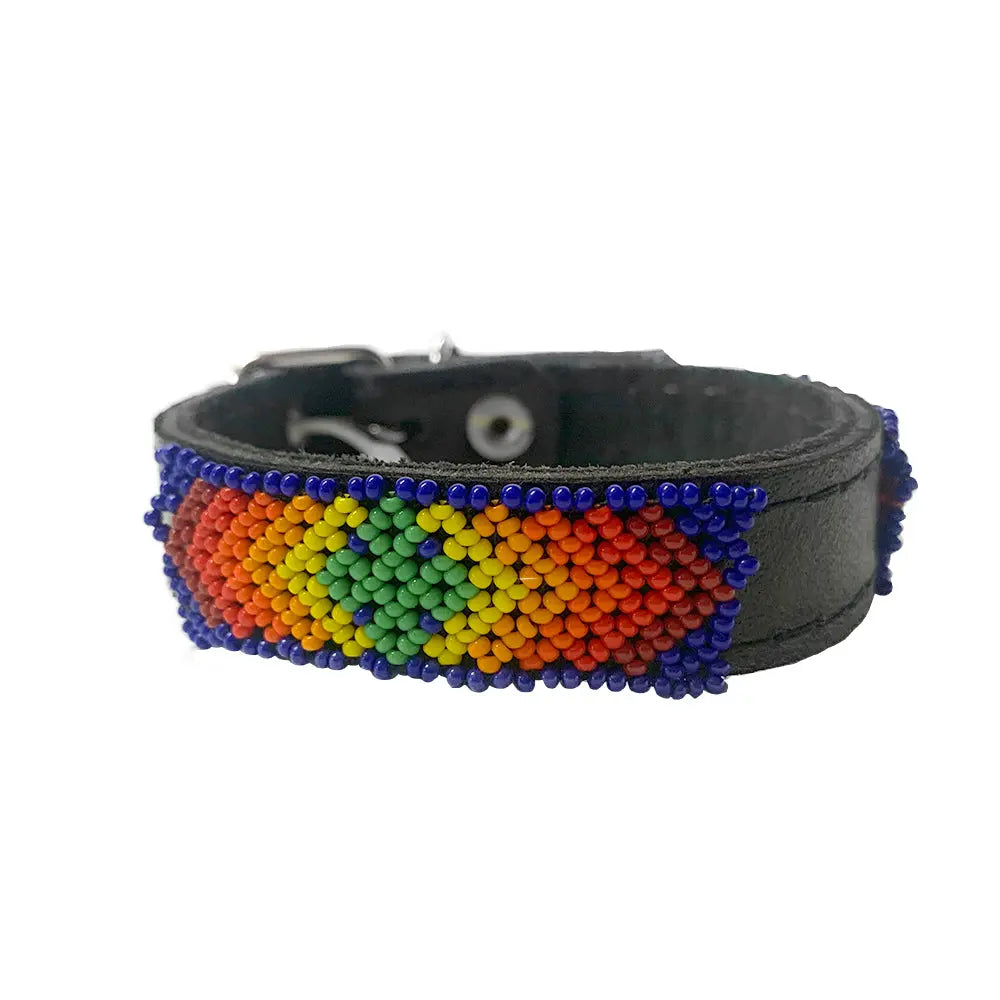 Collar Artesanal Wixari Pets Ojo de Dios - frente