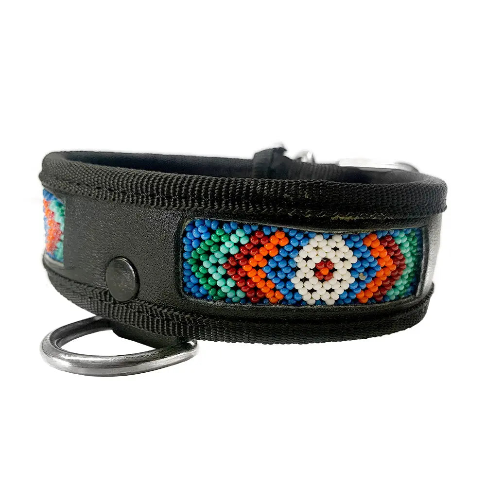 Collar Artesanal Wixari Pets Ojo de Dios (Rojo, Verde y Azu) S