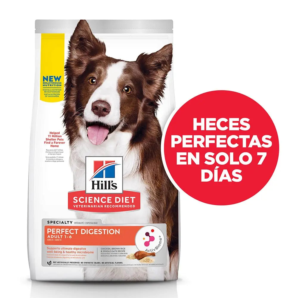 Hill's Science Diet Digestión Perfecta Alimento Seco para Perro Adulto Todas las Razas Pollo FridaPets
