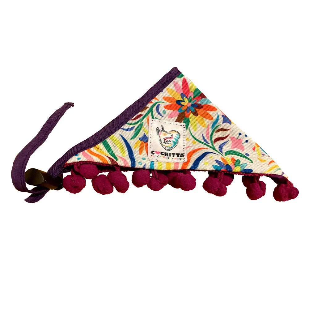 Paliacate Cochitta otomí blanco | Frida Pets - FridaPets - Perro y gato - Guardarropa - FridaPets