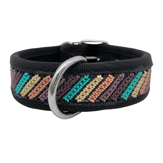 Collar Artesanal Wixari Arcoiris "M" FridaPets